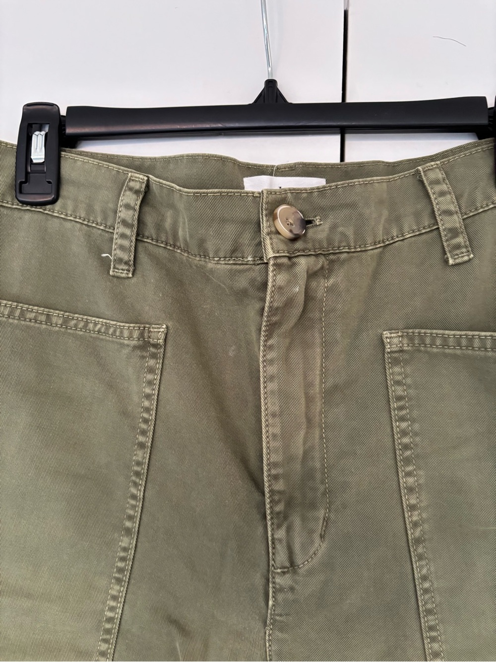 Velvet by Graham & Spencer Olive Green High-Rise Chinos